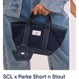 SCL x Parke Navy Tote Bag